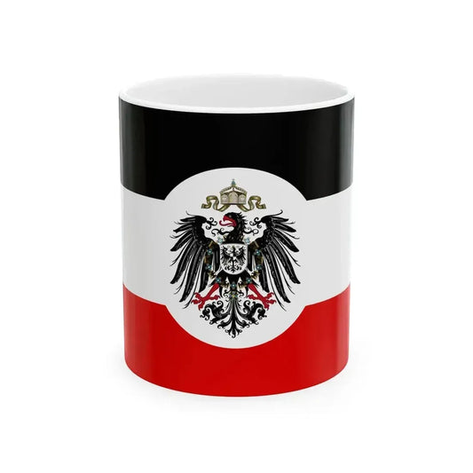 Flag of Alsace-Lorraine 1891-1918 (Germany) White Coffee Mug 11oz - Go Mug Yourself