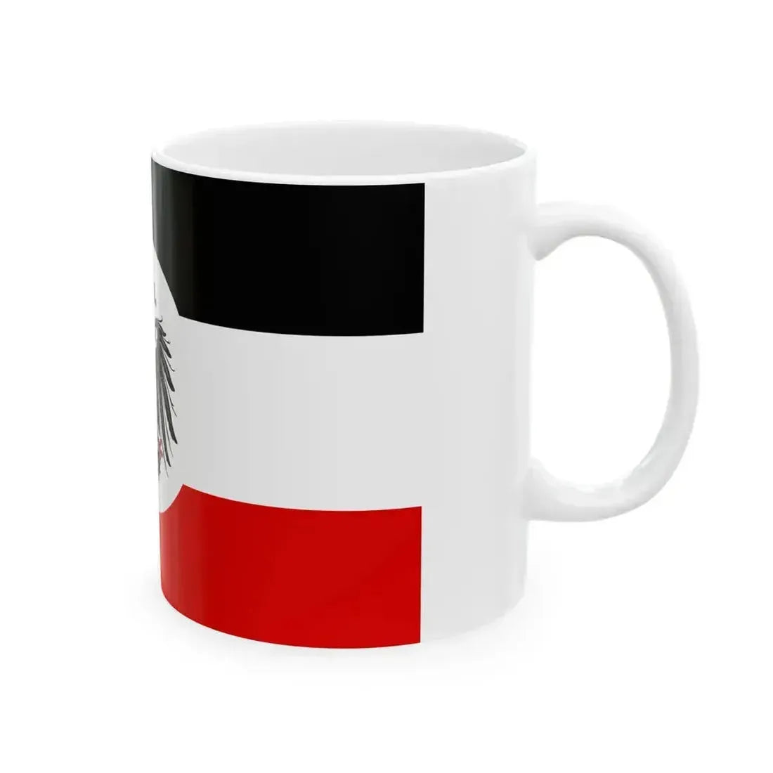 Flag of Alsace-Lorraine 1891-1918 (Germany) White Coffee Mug - Go Mug Yourself