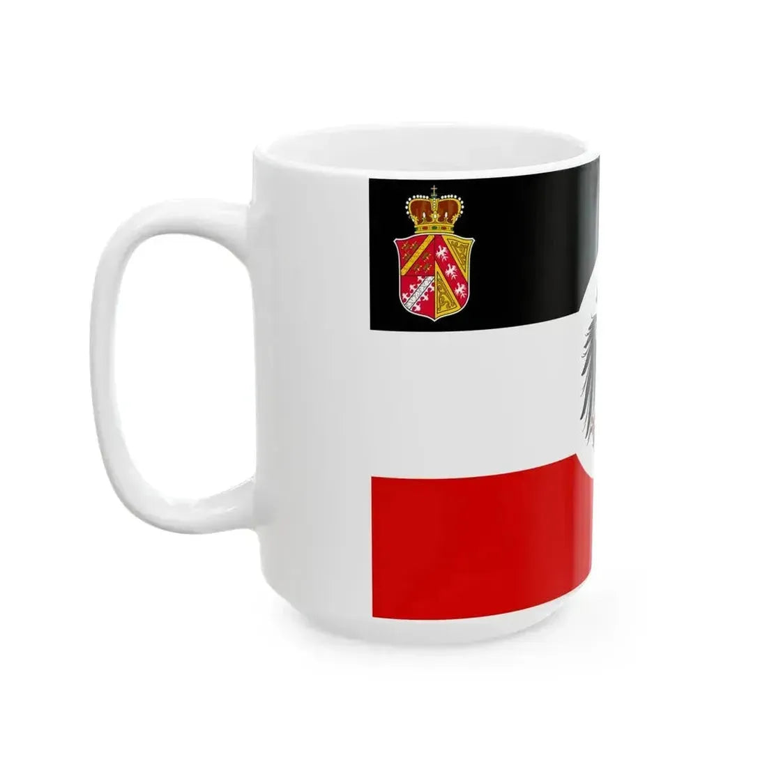 Flag of Alsace-Lorraine 1891-1918 (Germany) White Coffee Mug - Go Mug Yourself