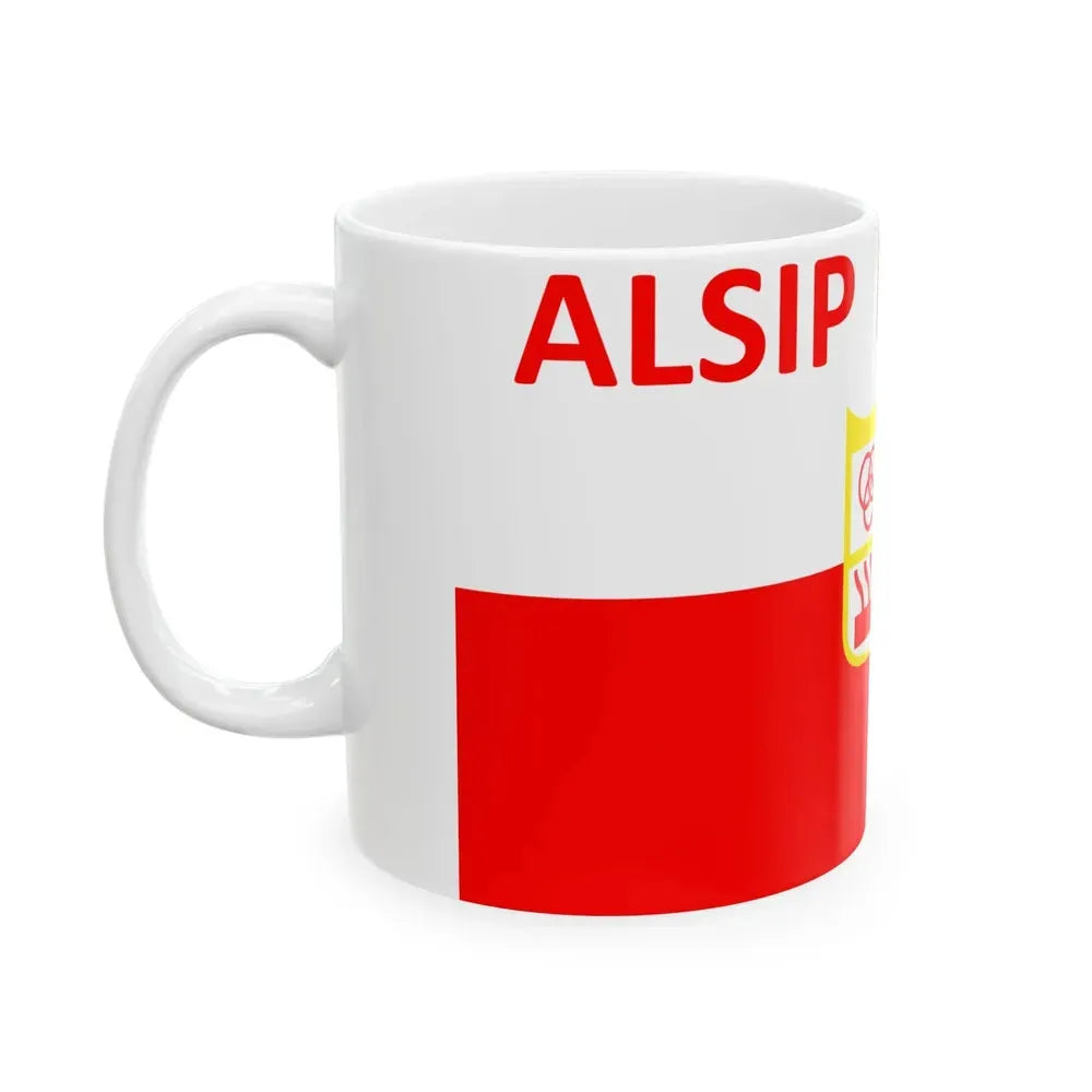 Flag of Alsip Illinois (United States) White Coffee Mug - Go Mug Yourself