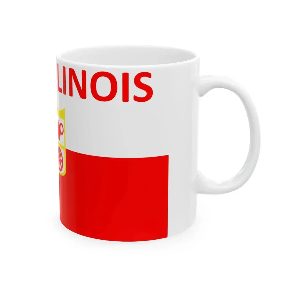 Flag of Alsip Illinois (United States) White Coffee Mug - Go Mug Yourself