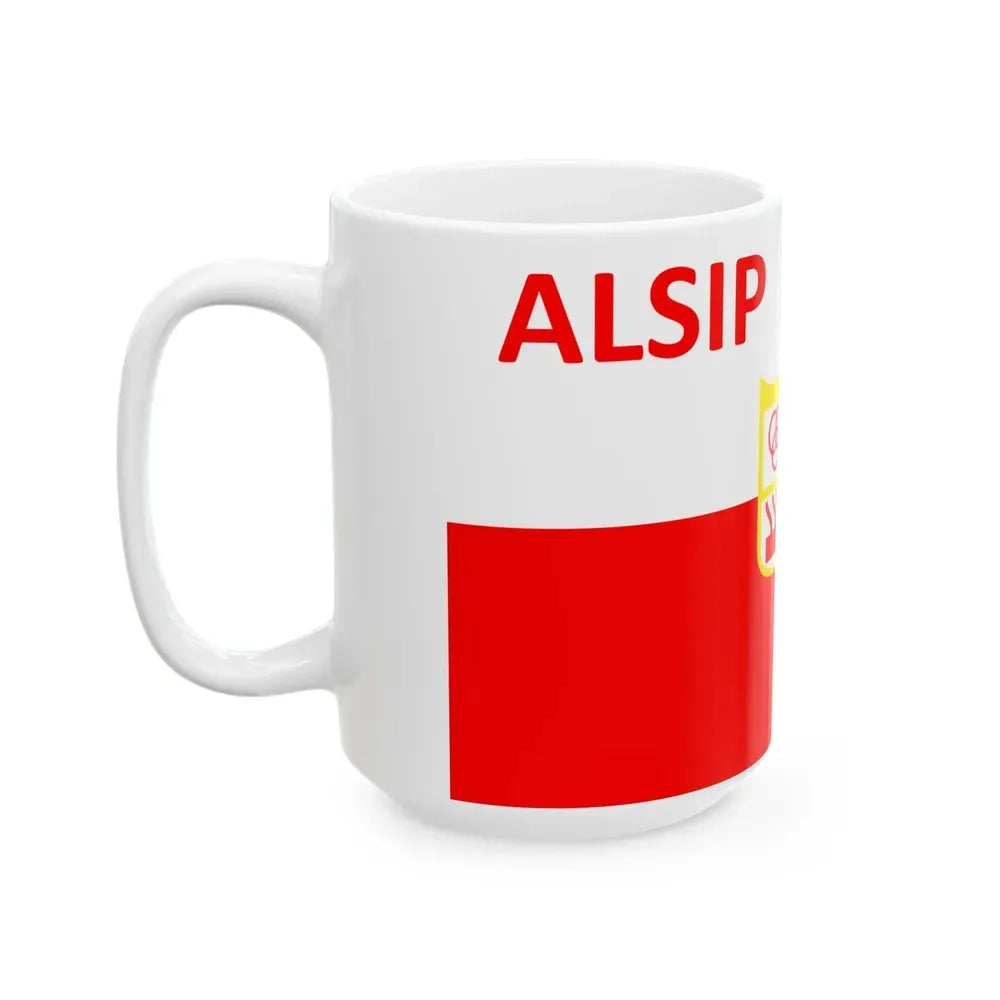 Flag of Alsip Illinois (United States) White Coffee Mug - Go Mug Yourself