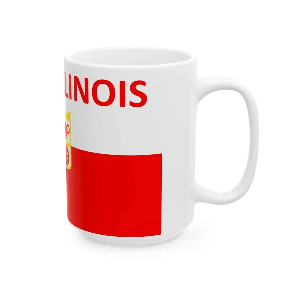 Flag of Alsip Illinois (United States) White Coffee Mug - Go Mug Yourself