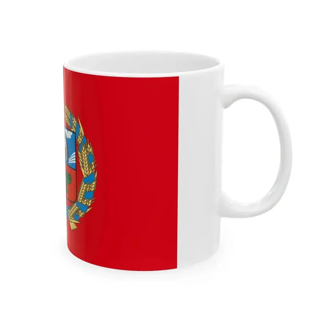 Flag of Altai Krai Latest version (Russia) White Coffee Mug - Go Mug Yourself