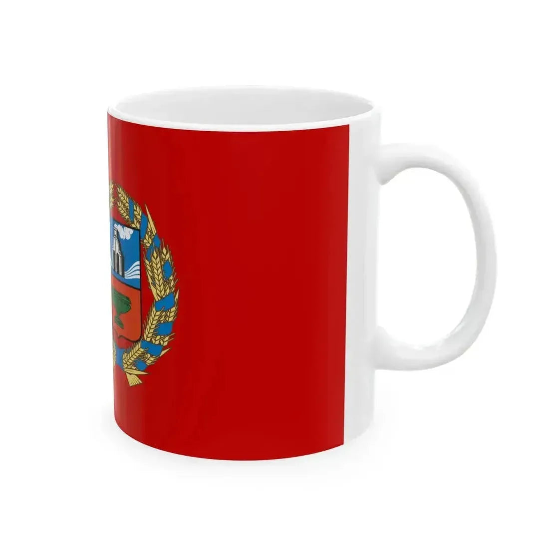 Flag of Altai Krai (Russia) White Coffee Mug - Go Mug Yourself