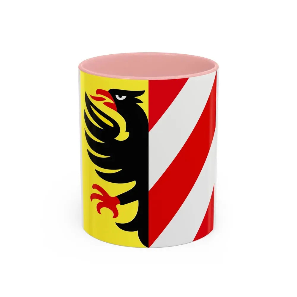 Flag of Altdorf Uri Switzerland - Accent Coffee Mug 11oz Pink - Go Mug Yourself