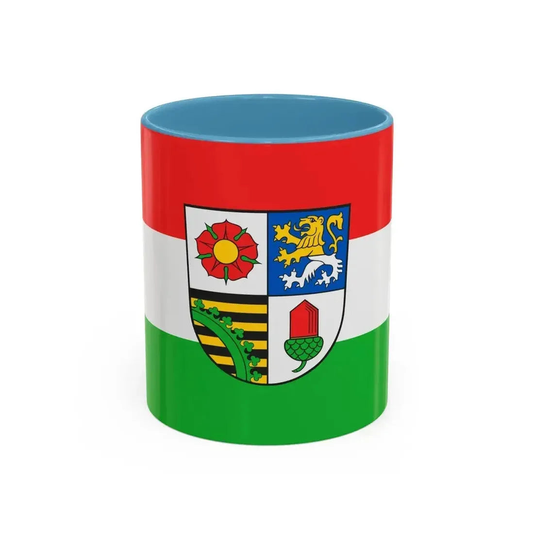 Flag of Altenburger Land Germany - Accent Coffee Mug 11oz Light Blue - Go Mug Yourself