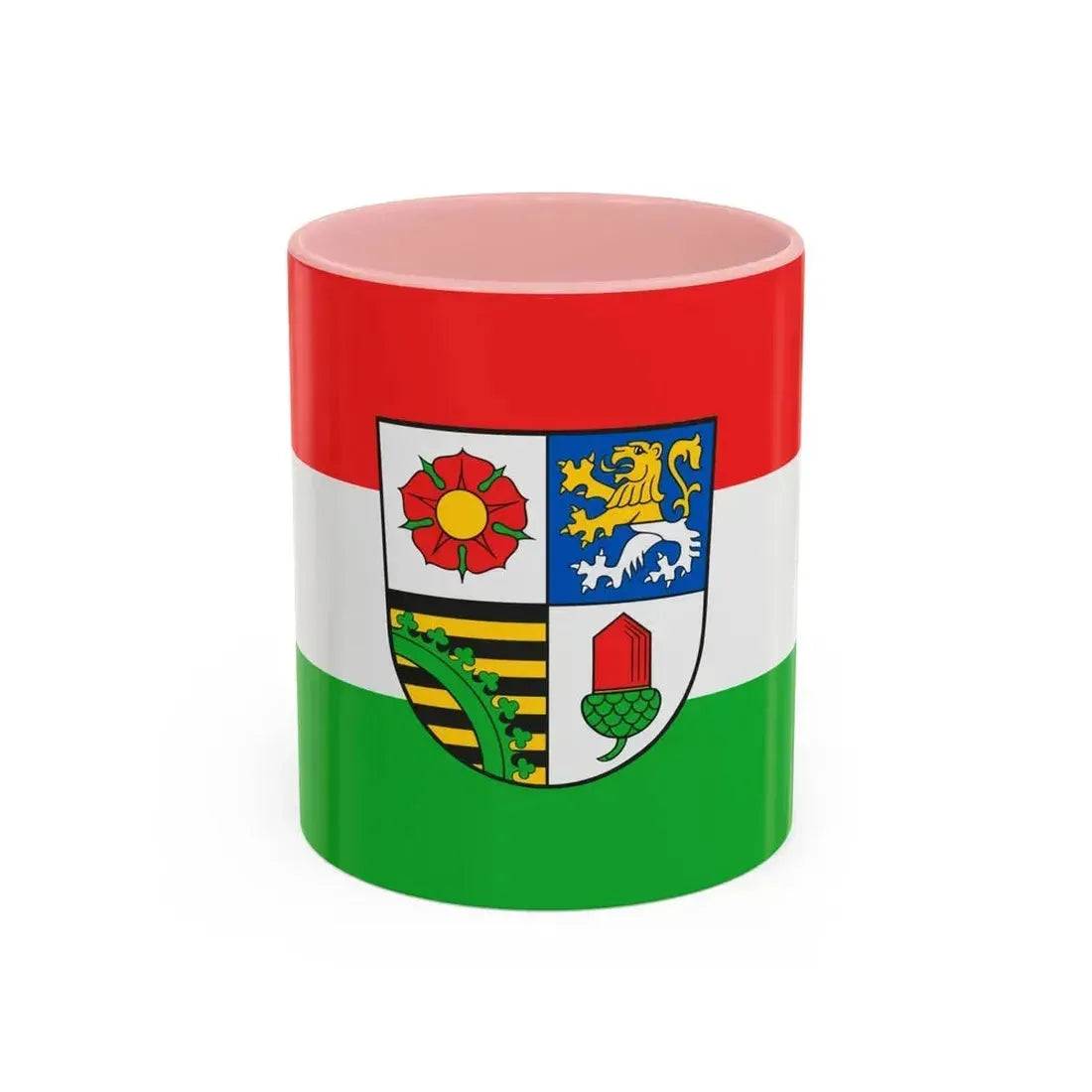 Flag of Altenburger Land Germany - Accent Coffee Mug 11oz Pink - Go Mug Yourself