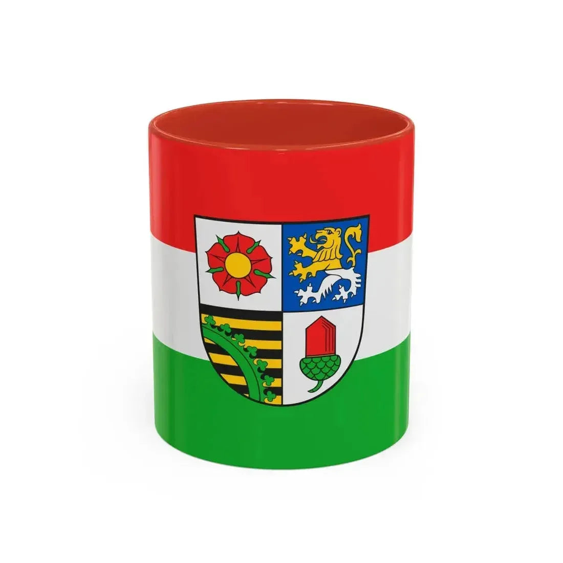Flag of Altenburger Land Germany - Accent Coffee Mug 11oz Red - Go Mug Yourself
