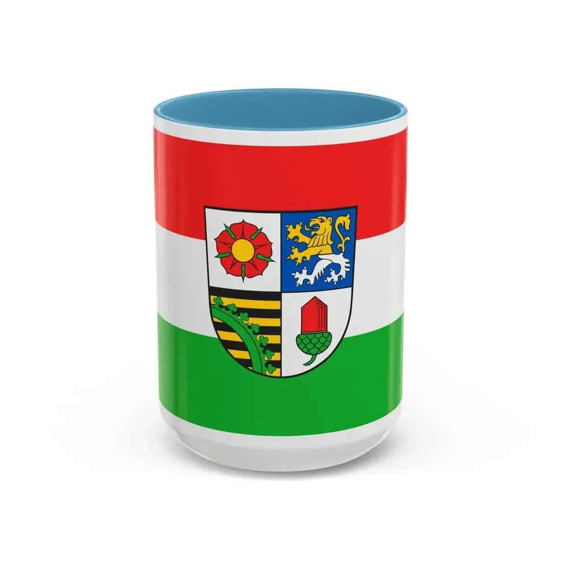 Flag of Altenburger Land Germany - Accent Coffee Mug 15oz Light Blue - Go Mug Yourself
