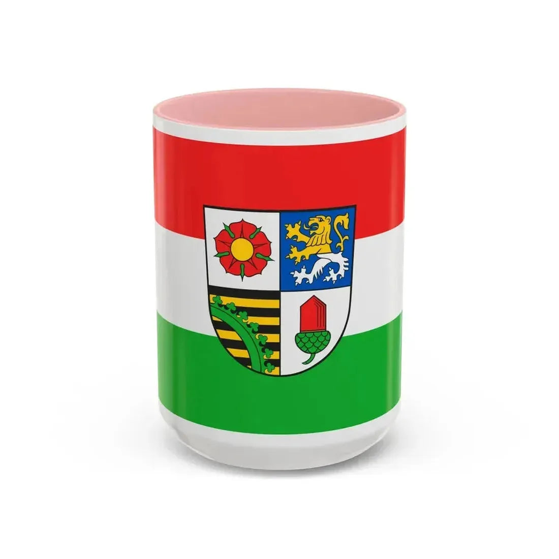 Flag of Altenburger Land Germany - Accent Coffee Mug 15oz Pink - Go Mug Yourself