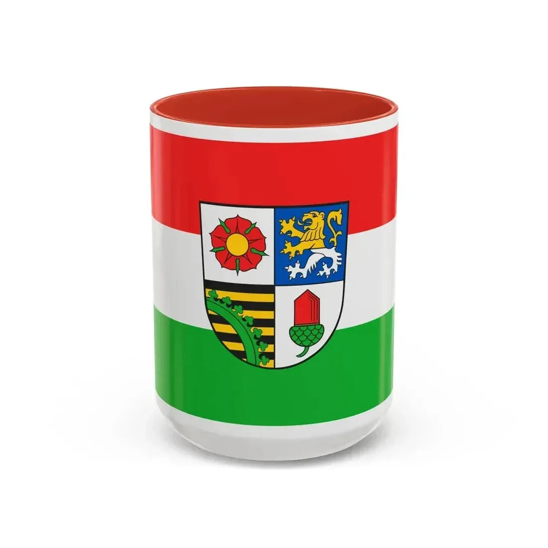 Flag of Altenburger Land Germany - Accent Coffee Mug 15oz Red - Go Mug Yourself