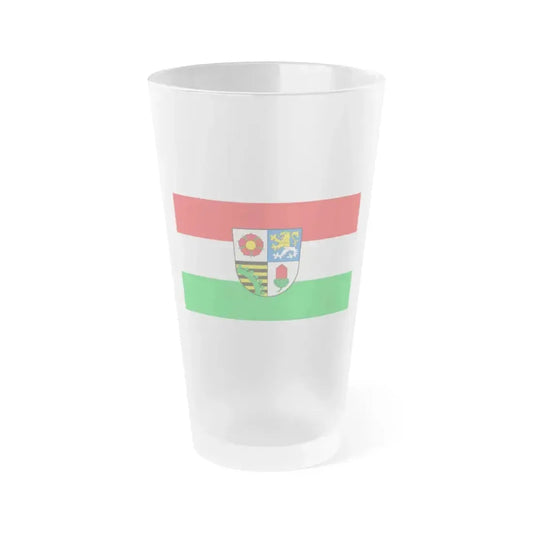 Flag of Altenburger Land Germany - Frosted Pint Glass 16oz 16oz Frosted - Go Mug Yourself