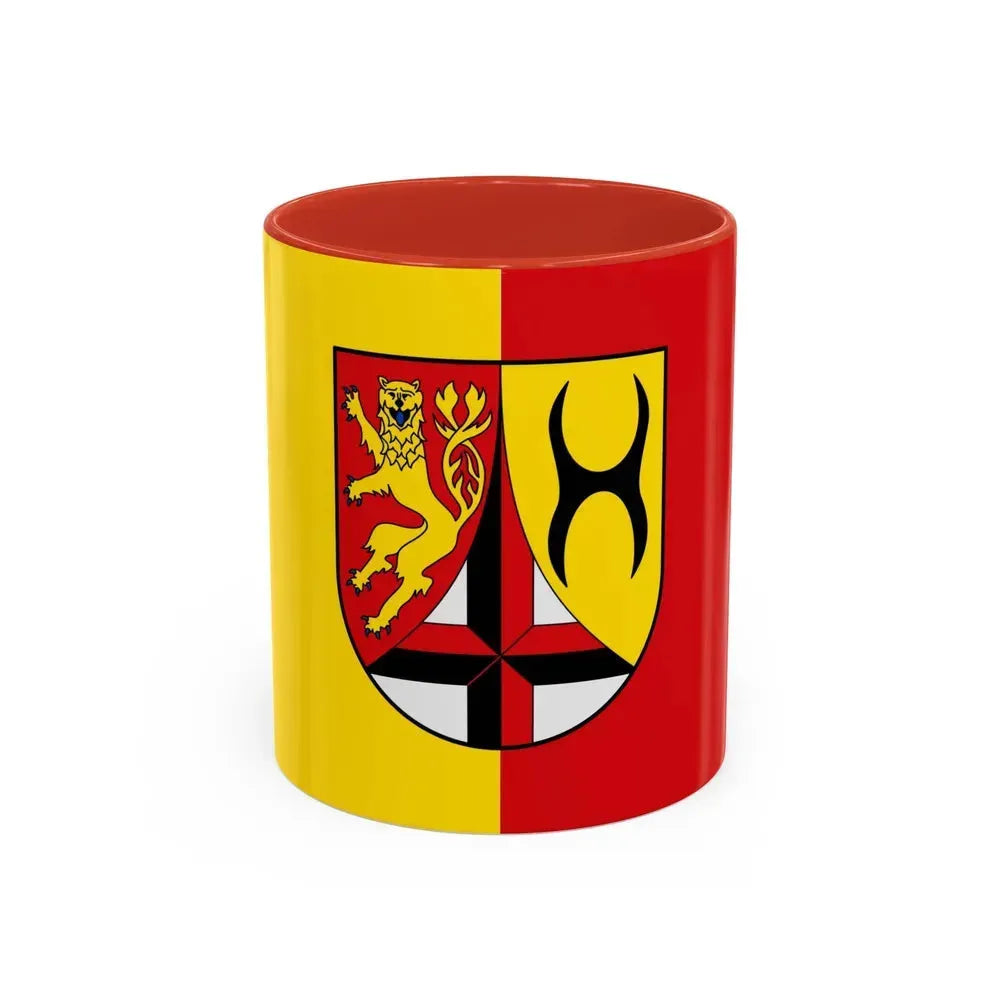 Flag of Altenkirchen Germany - Accent Coffee Mug 11oz Red - Go Mug Yourself
