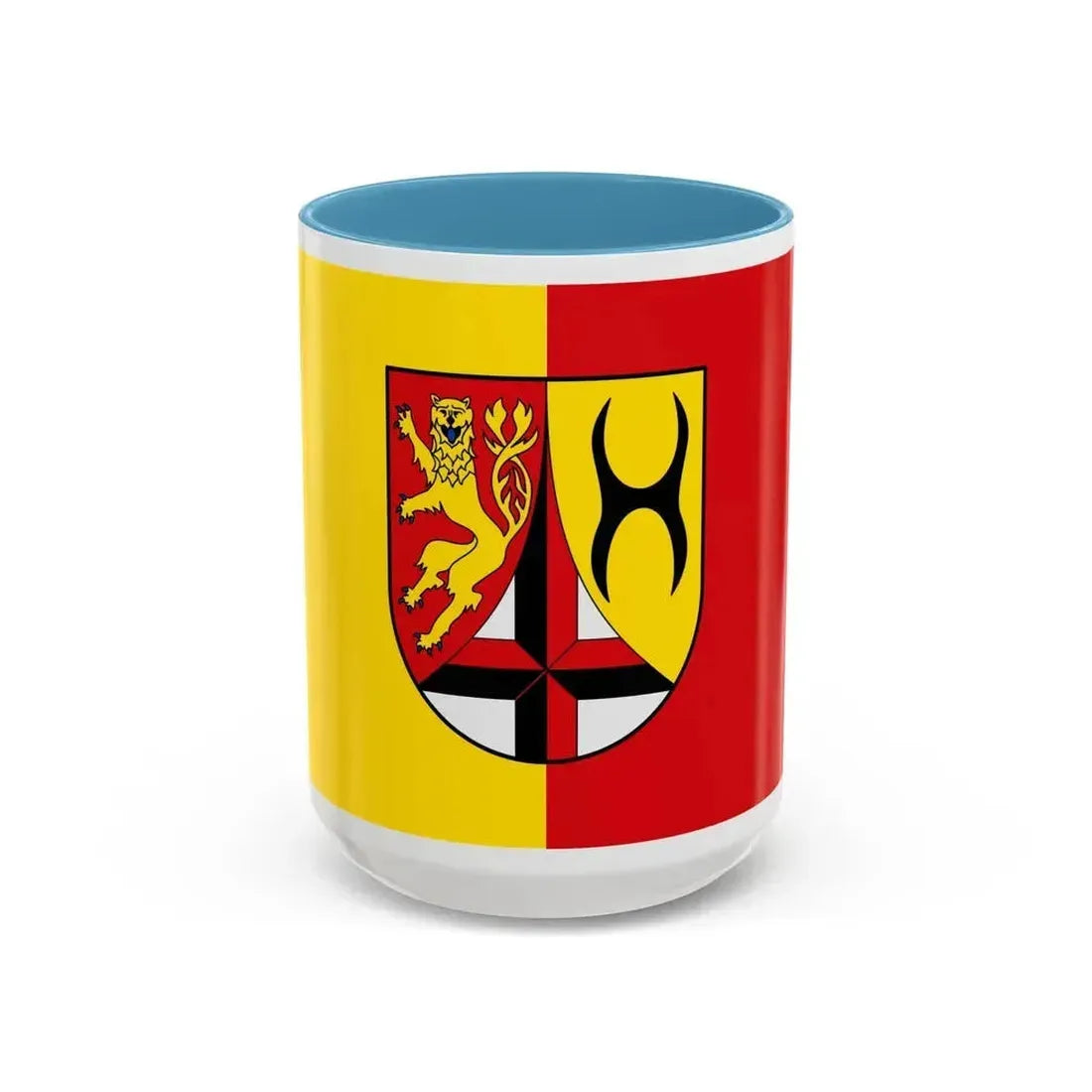 Flag of Altenkirchen Germany - Accent Coffee Mug 15oz Light Blue - Go Mug Yourself