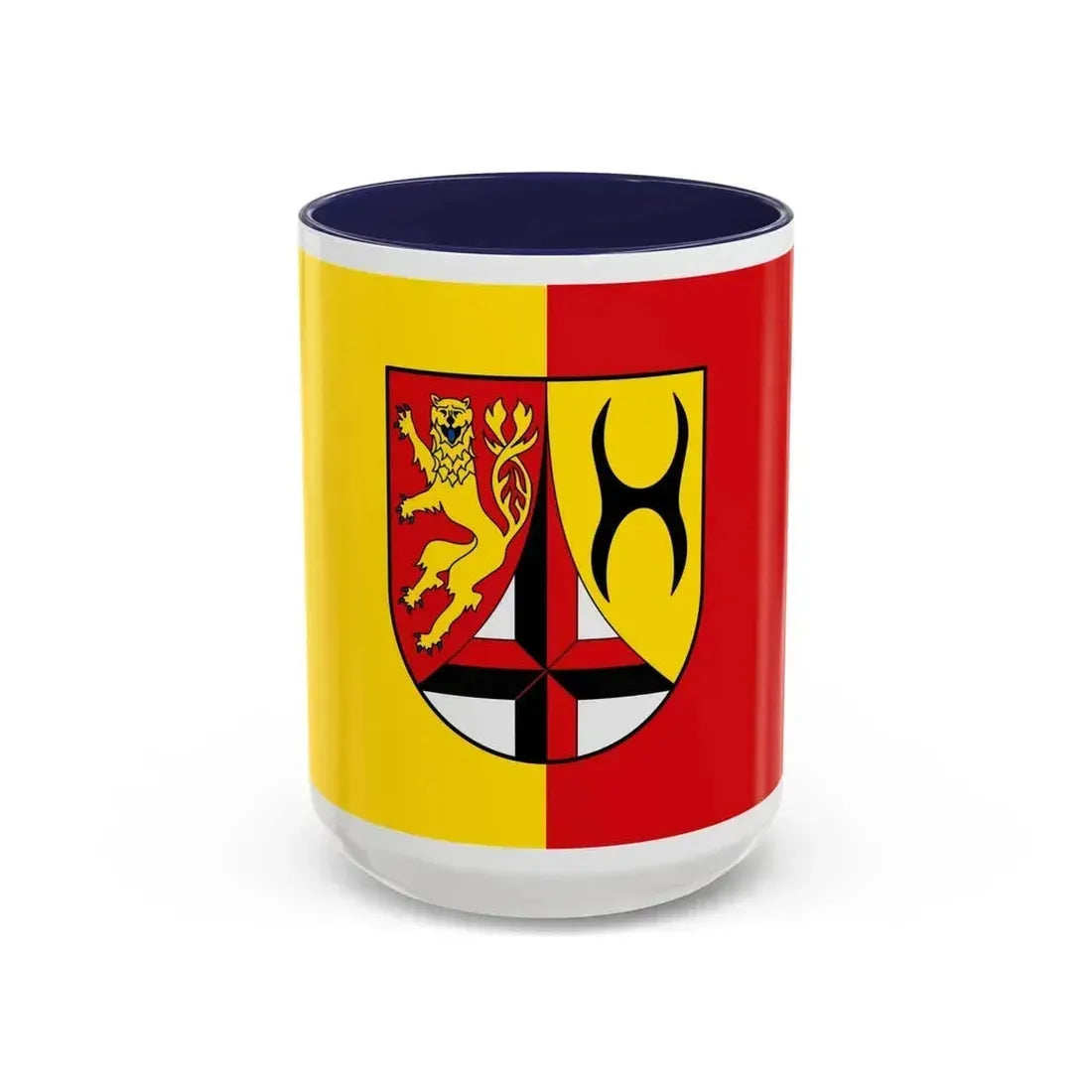 Flag of Altenkirchen Germany - Accent Coffee Mug 15oz Navy - Go Mug Yourself