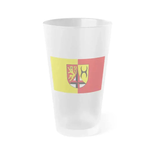 Flag of Altenkirchen Germany - Frosted Pint Glass 16oz 16oz Frosted - Go Mug Yourself