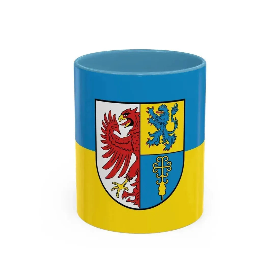 Flag of Altmarkkreis Salzwedel Germany - Accent Coffee Mug 11oz Light Blue - Go Mug Yourself