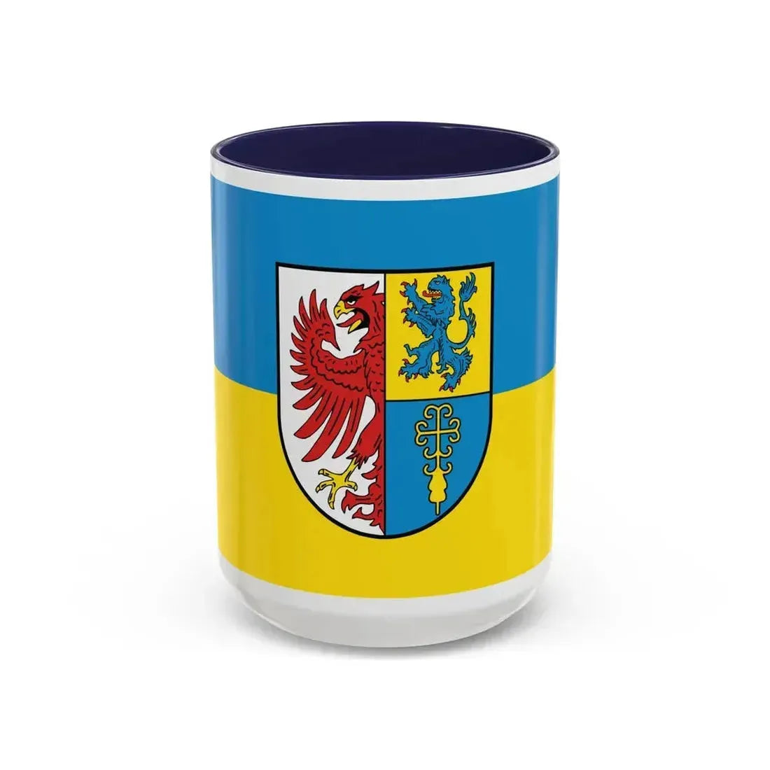 Flag of Altmarkkreis Salzwedel Germany - Accent Coffee Mug 15oz Navy - Go Mug Yourself