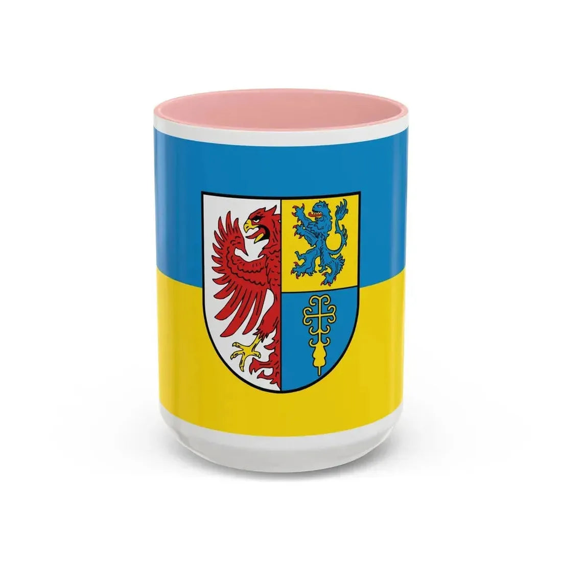 Flag of Altmarkkreis Salzwedel Germany - Accent Coffee Mug 15oz Pink - Go Mug Yourself