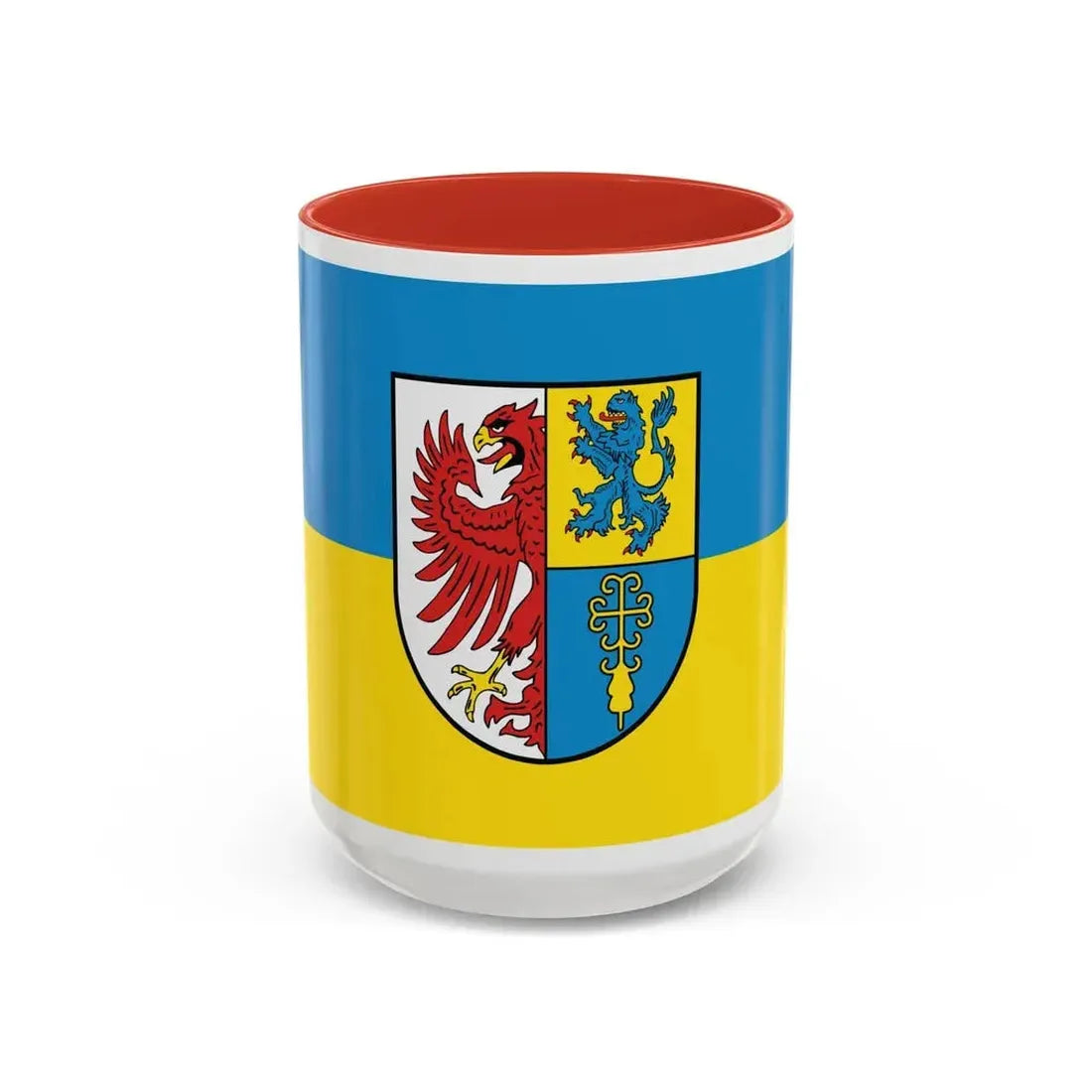 Flag of Altmarkkreis Salzwedel Germany - Accent Coffee Mug 15oz Red - Go Mug Yourself