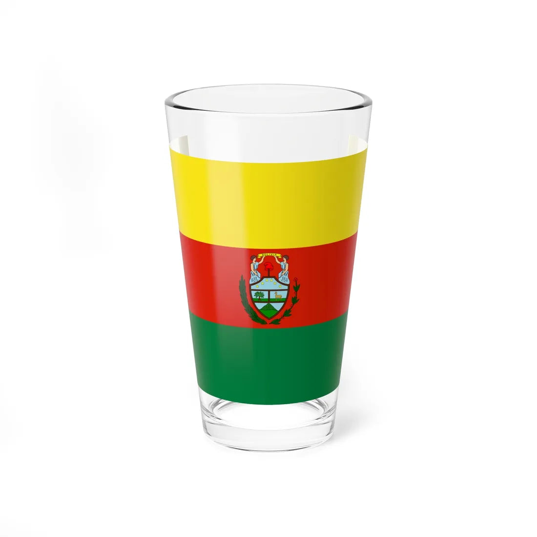 Flag of Alto Peru 1828-1829 (Bolivia) Pint Glass 16oz 16oz - Go Mug Yourself