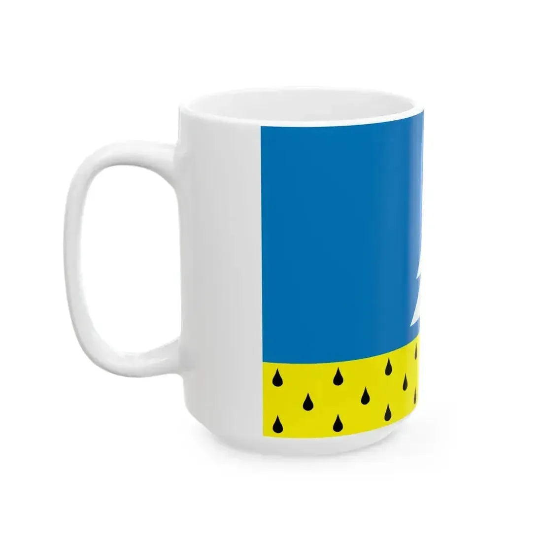 Flag of Alyabevsky Yugra (Russia) White Coffee Mug - Go Mug Yourself
