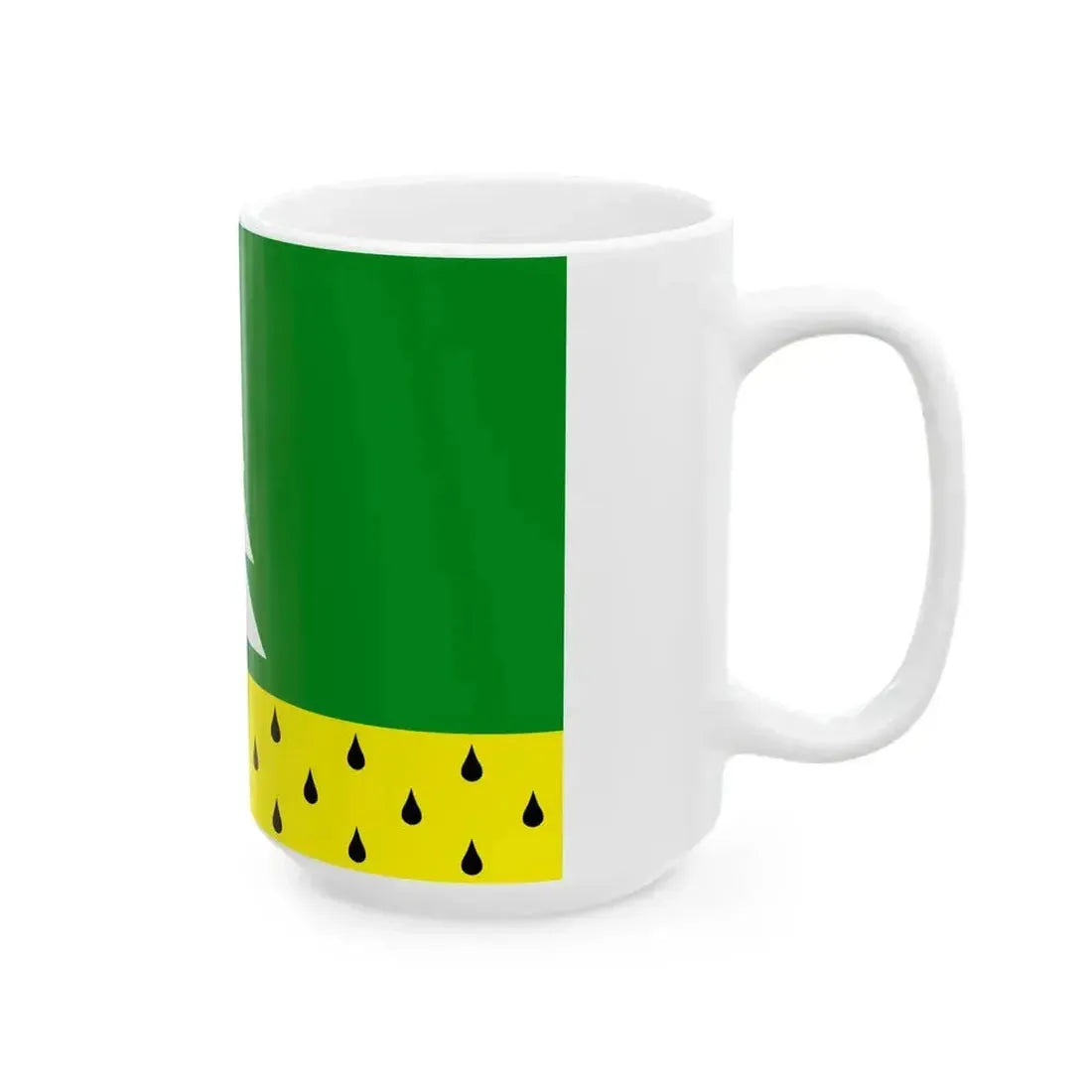 Flag of Alyabevsky Yugra (Russia) White Coffee Mug - Go Mug Yourself