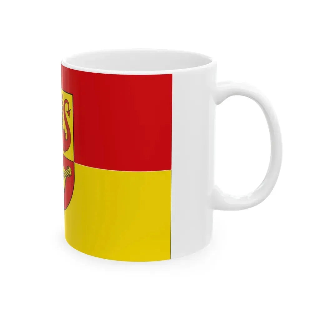Flag of Alzey Worms Germany - White Coffee Mug - Go Mug Yourself