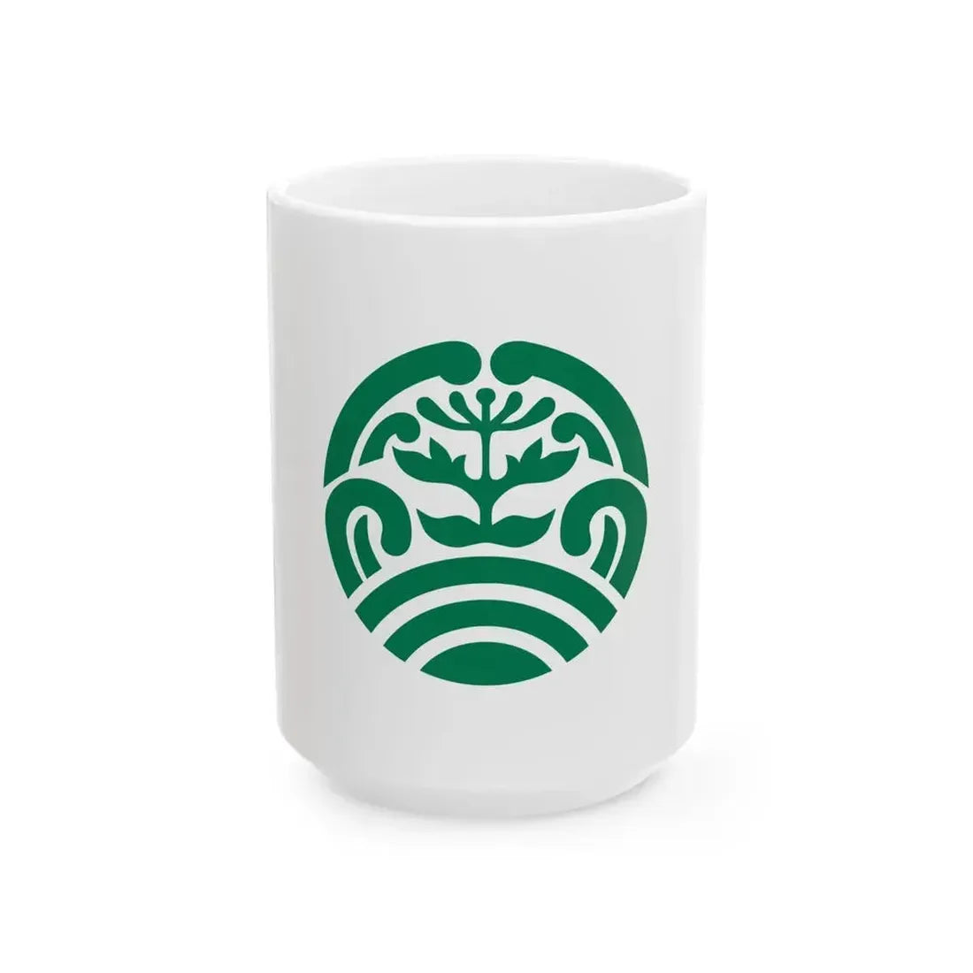 Flag of Ama Shimane (Japan) White Coffee Mug 15oz - Go Mug Yourself