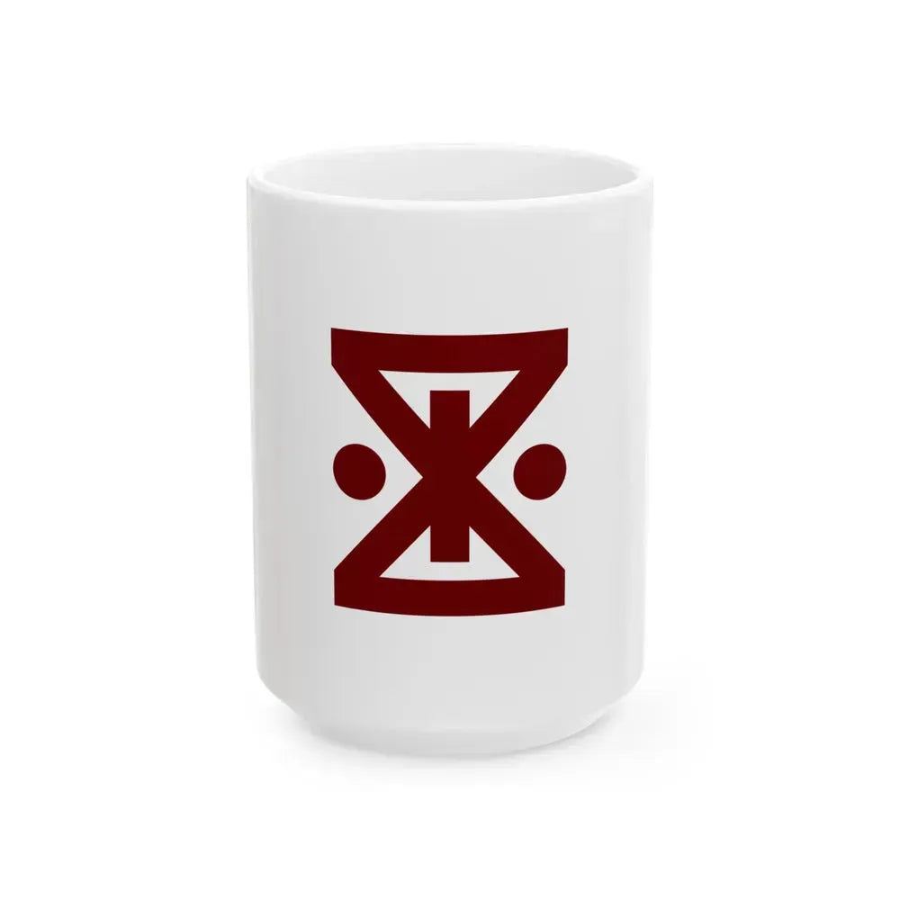 Flag of Amagasaki Hyogo Japan - White Coffee Mug 15oz - Go Mug Yourself