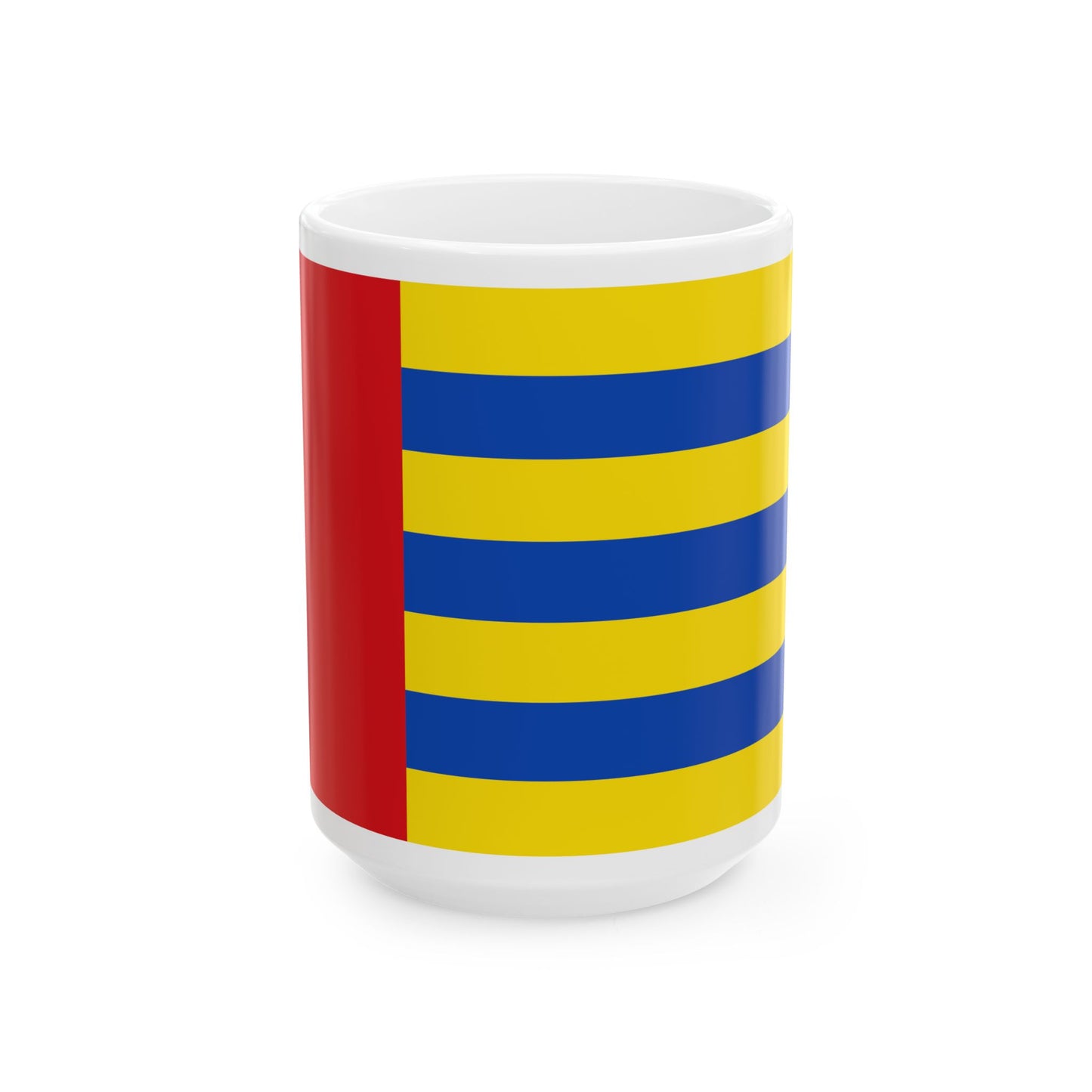 Flag of Amay (Belgium) White Coffee Mug-15oz-Go Mug Yourself