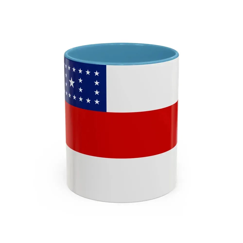 Flag of Amazonas Brazil - Accent Coffee Mug 11oz Light Blue - Go Mug Yourself