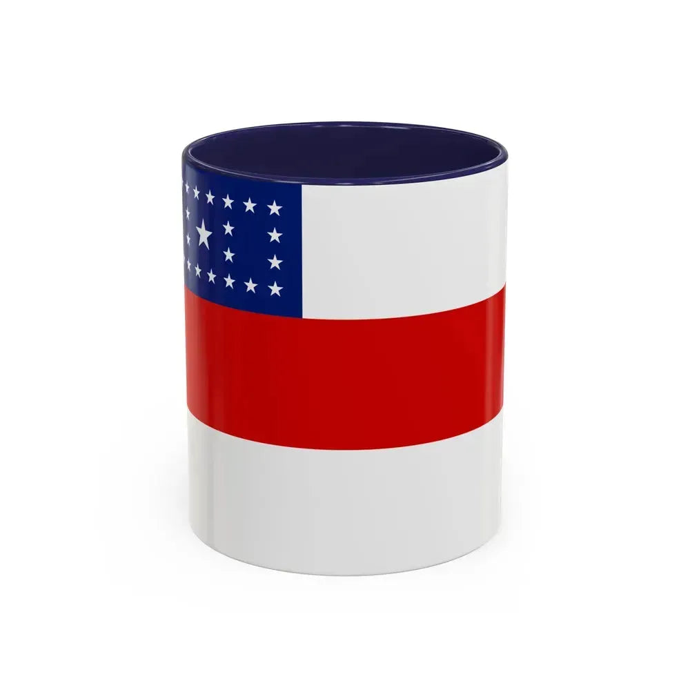 Flag of Amazonas Brazil - Accent Coffee Mug 11oz Navy - Go Mug Yourself