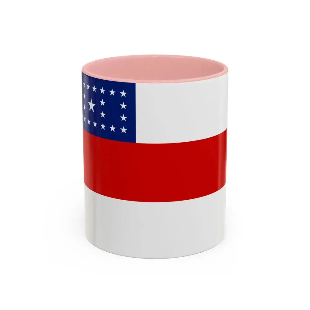 Flag of Amazonas Brazil - Accent Coffee Mug 11oz Pink - Go Mug Yourself
