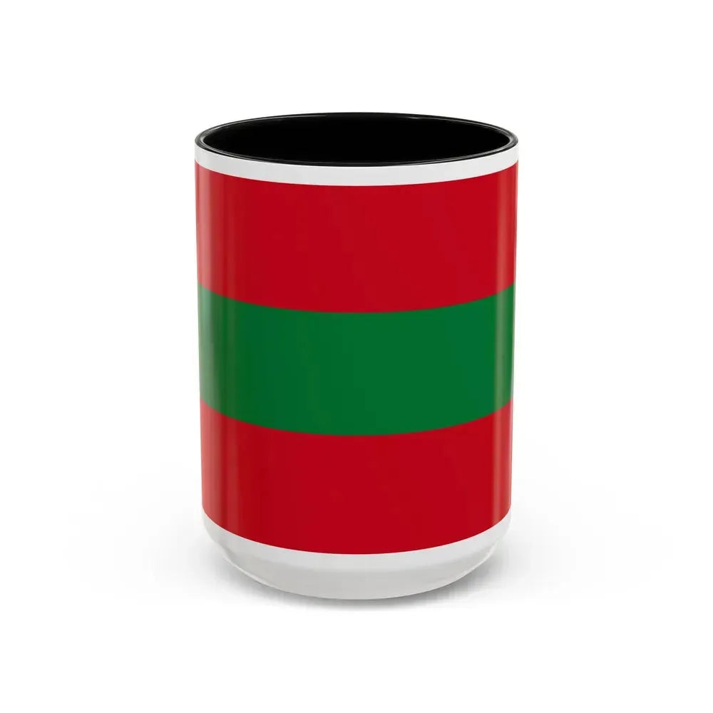 Flag of Ambato Ecuador - Accent Coffee Mug 15oz Black - Go Mug Yourself