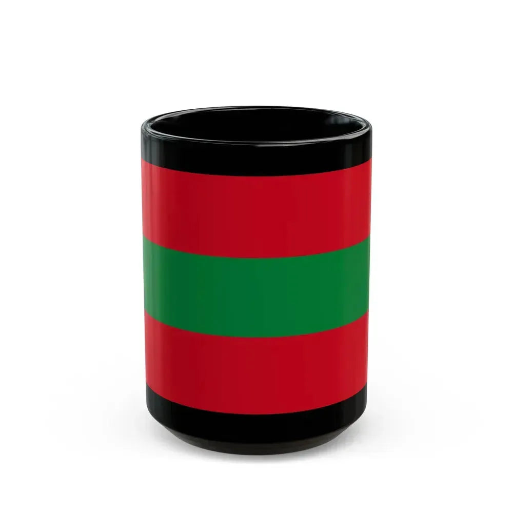 Flag of Ambato Ecuador - Black Coffee Mug 15oz - Go Mug Yourself