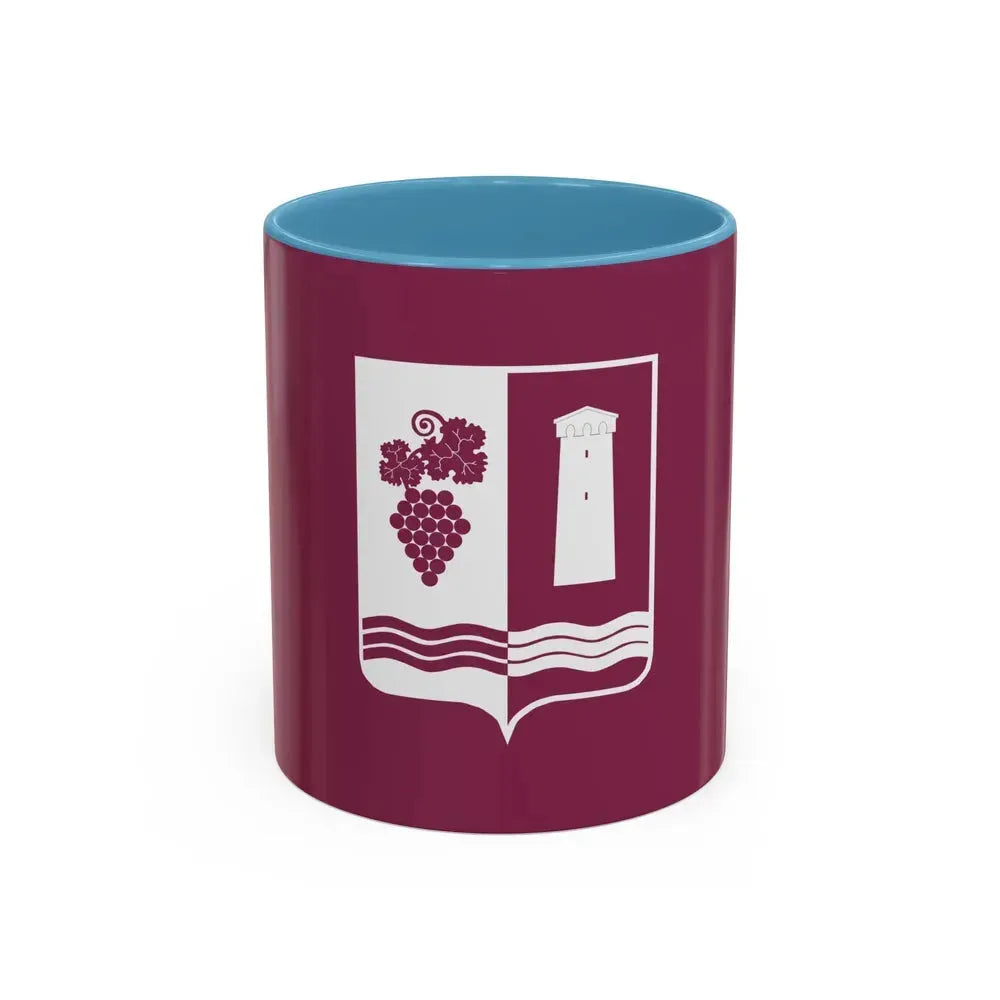 Flag of Ambrolauri Georgia - Accent Coffee Mug 11oz Light Blue - Go Mug Yourself