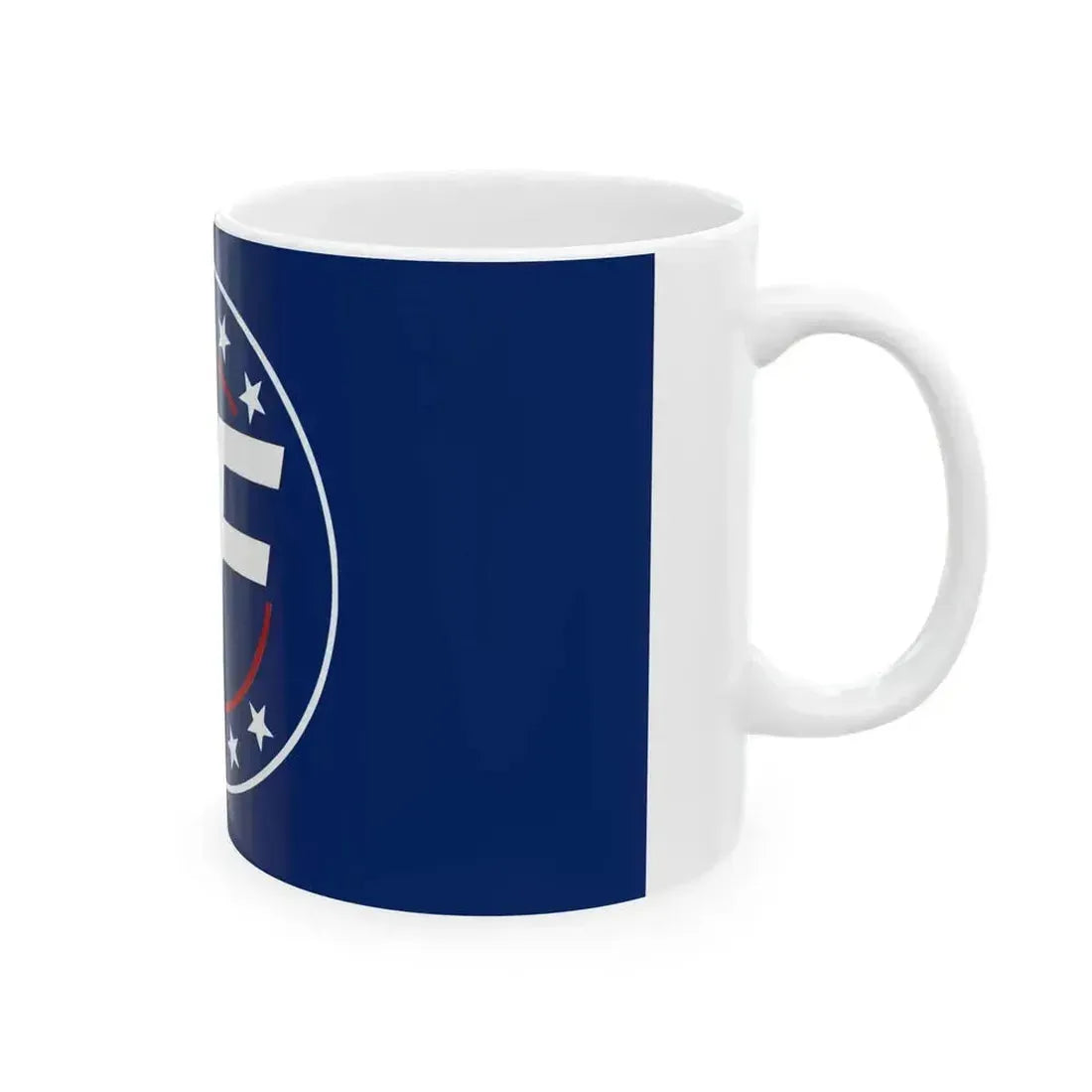 Flag of America First (United States) White Coffee Mug - Go Mug Yourself