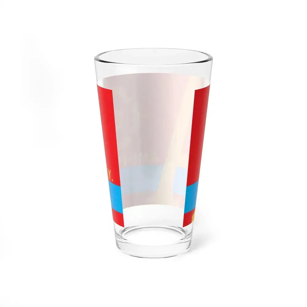 Flag of Amherst, New York - Pint Glass 16oz - Go Mug Yourself