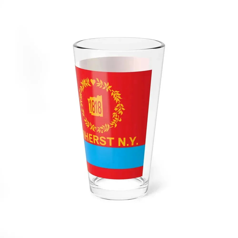 Flag of Amherst, New York - Pint Glass 16oz - Go Mug Yourself