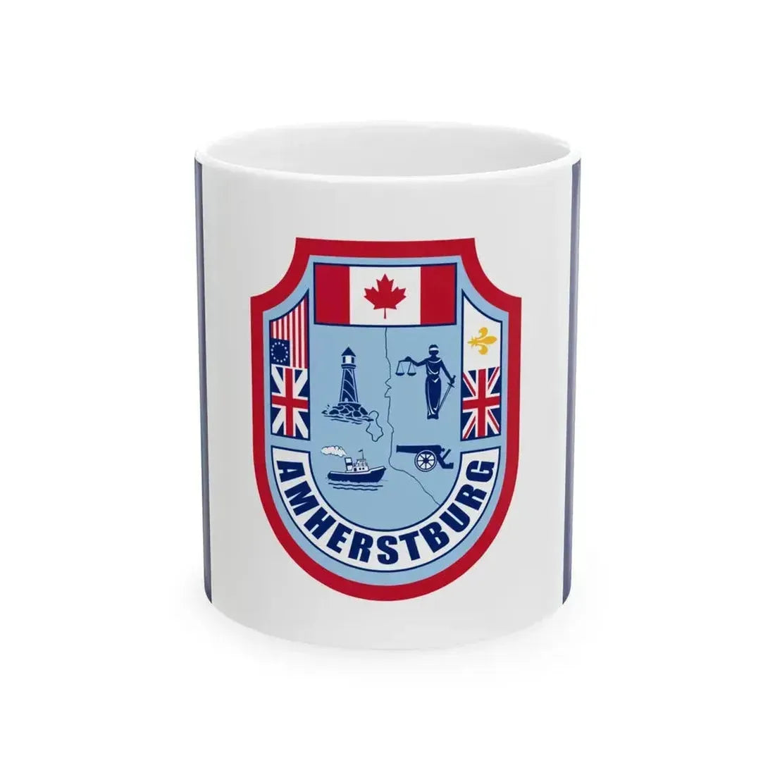 Flag of Amherstburg Canada (Canada) White Coffee Mug 11oz - Go Mug Yourself