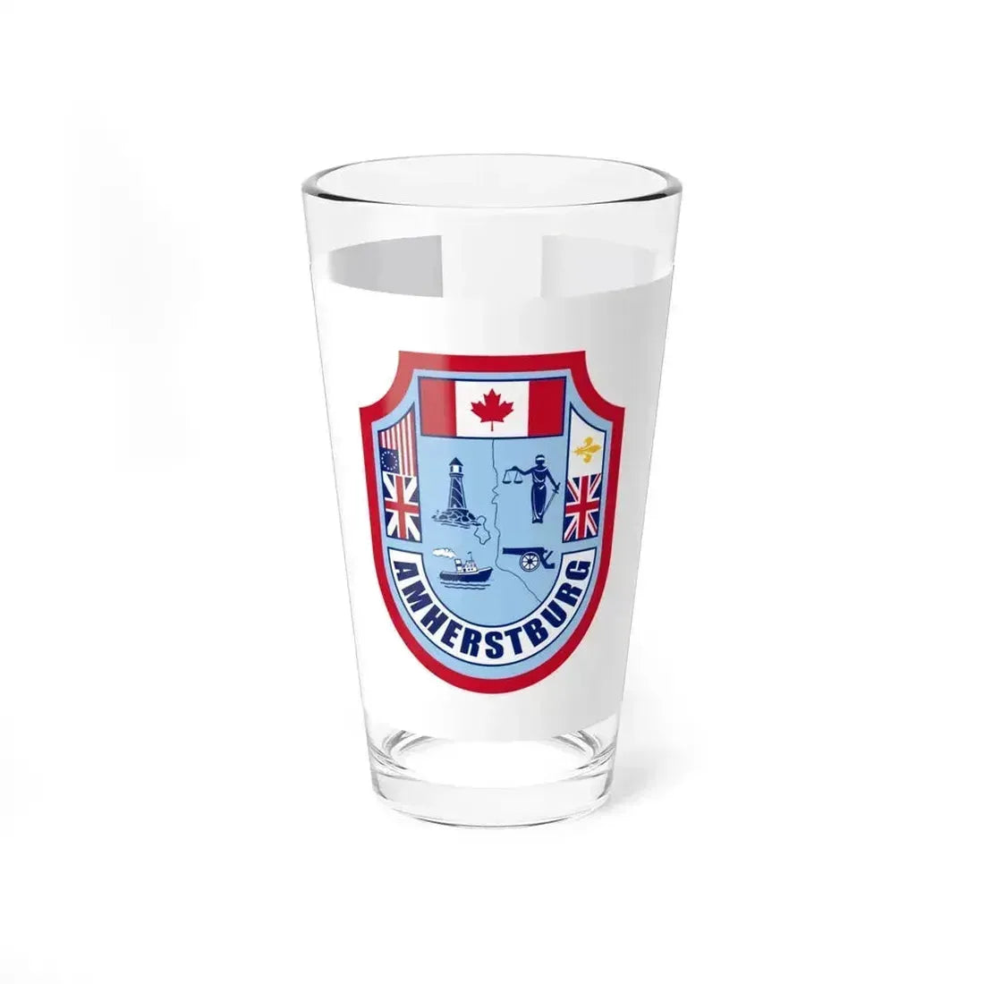 Flag of Amherstburg Canada - Pint Glass 16oz 16oz - Go Mug Yourself