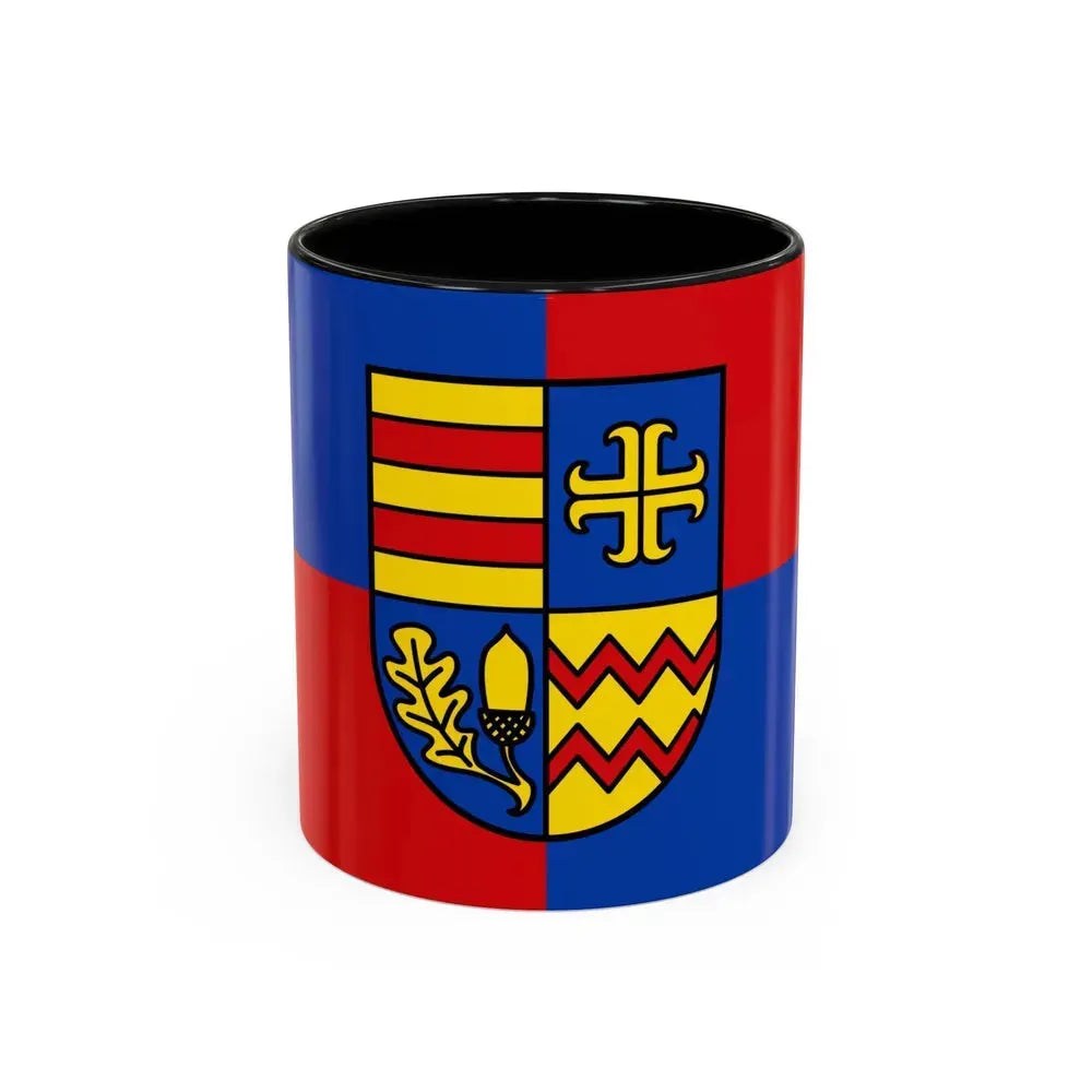 Flag of Ammerland Germany - Accent Coffee Mug 11oz Black - Go Mug Yourself