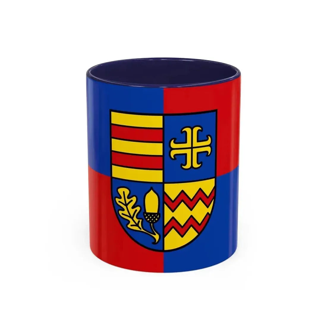 Flag of Ammerland Germany - Accent Coffee Mug 11oz Navy - Go Mug Yourself