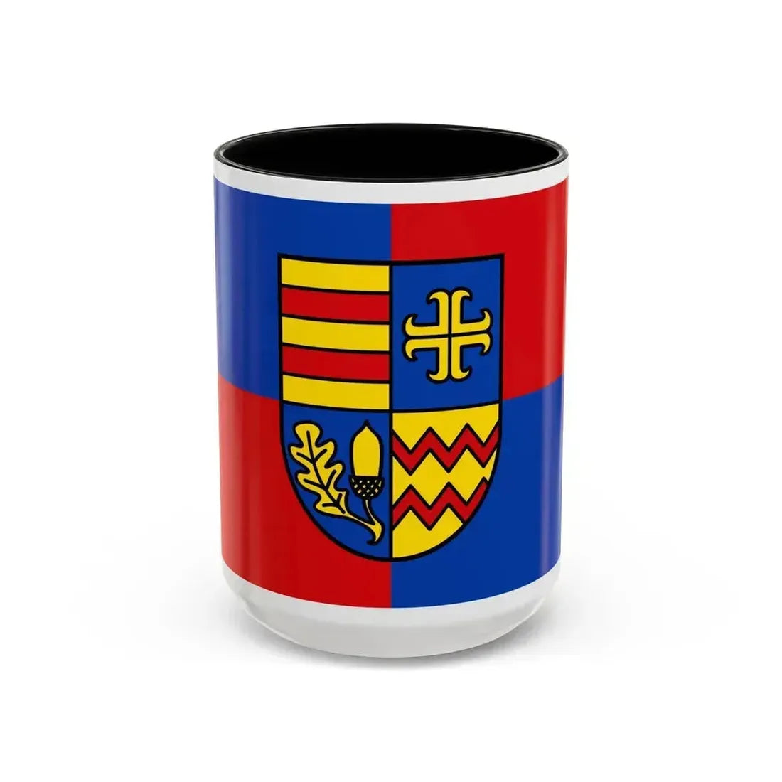 Flag of Ammerland Germany - Accent Coffee Mug 15oz Black - Go Mug Yourself
