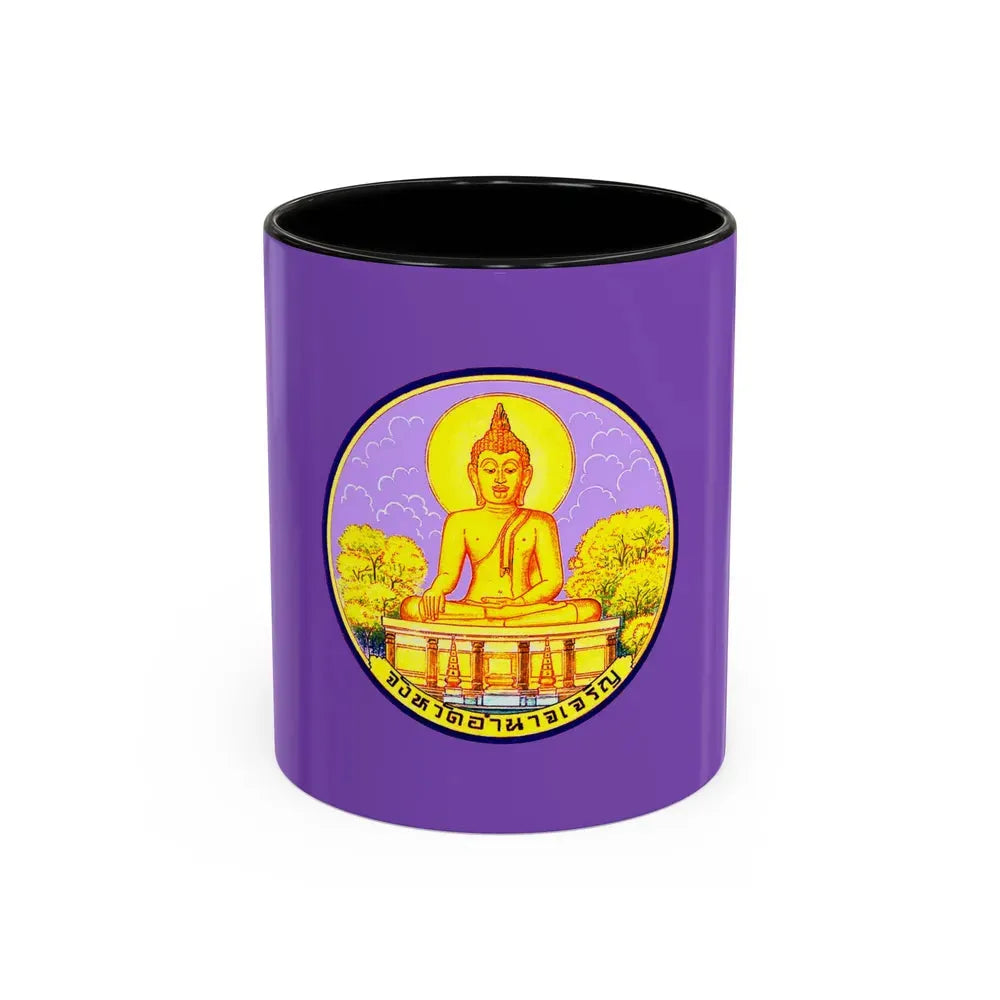 Flag of Amnat Charoen Province Thailand - Accent Coffee Mug 11oz Black - Go Mug Yourself