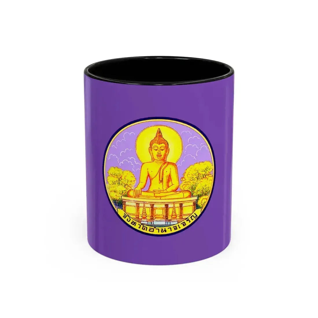 Flag of Amnat Charoen Province Thailand - Accent Coffee Mug 11oz Black - Go Mug Yourself