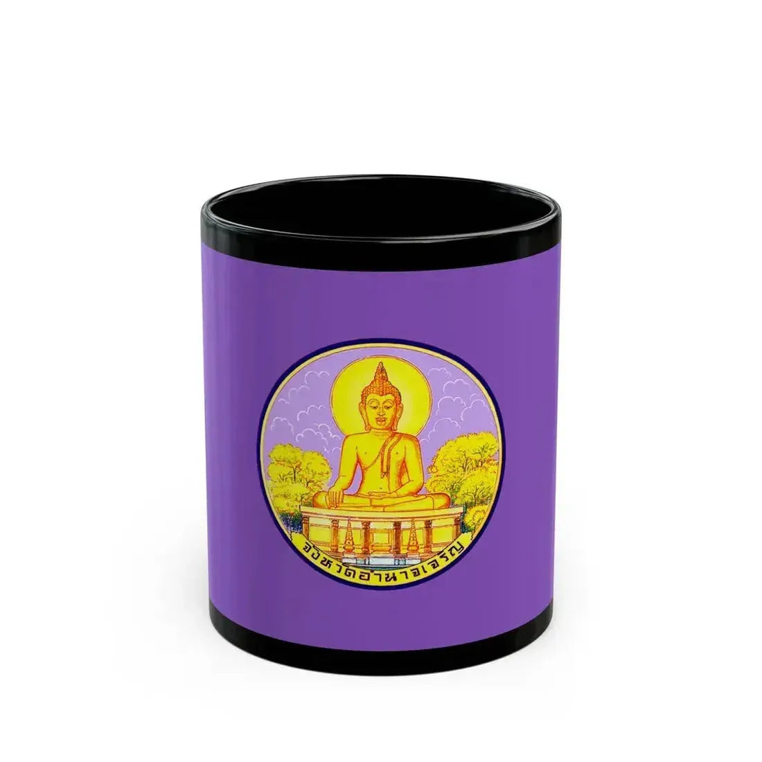 Flag of Amnat Charoen Province Thailand - Black Coffee Mug 11oz - Go Mug Yourself