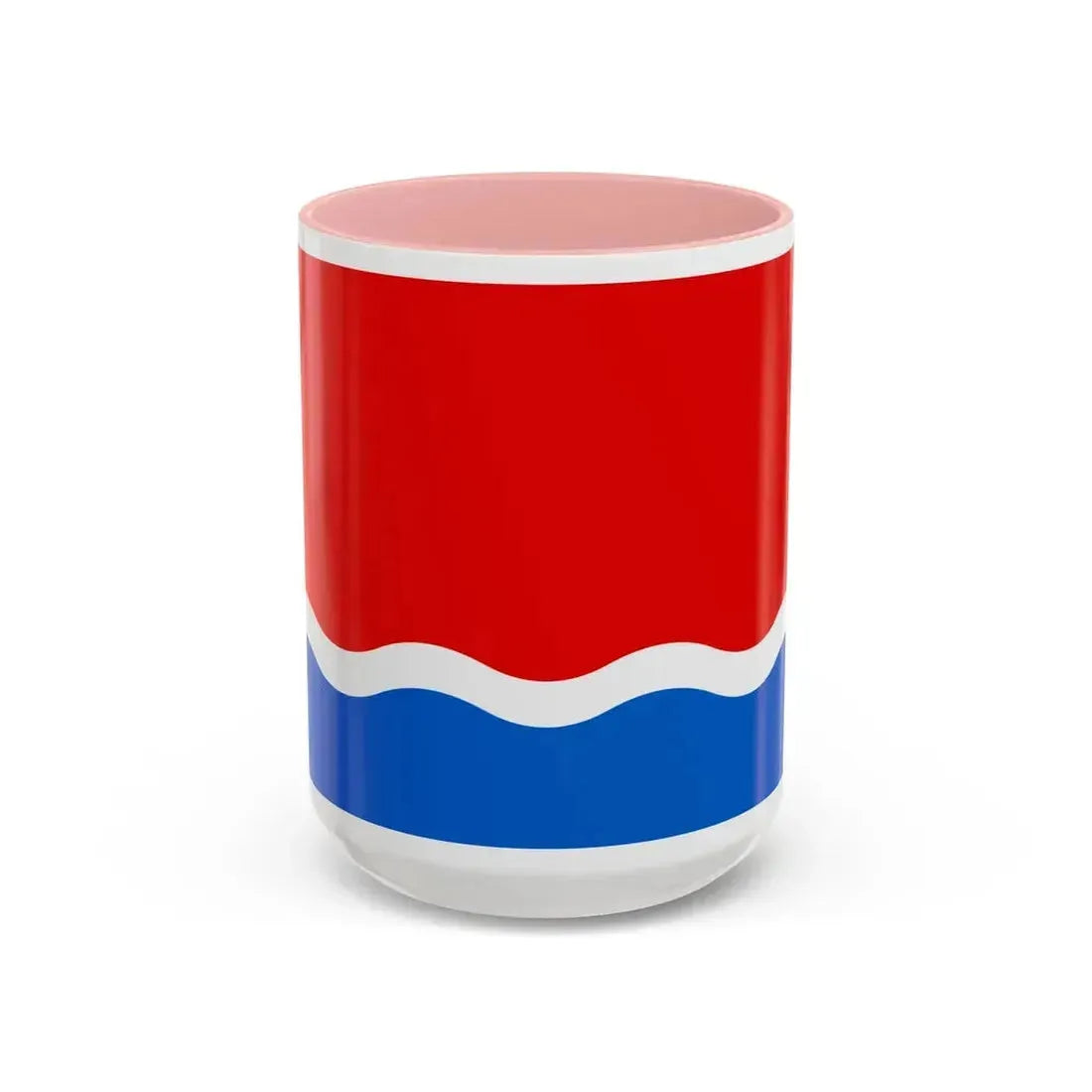 Flag of Amur Oblast Russia - Accent Coffee Mug 15oz Pink - Go Mug Yourself